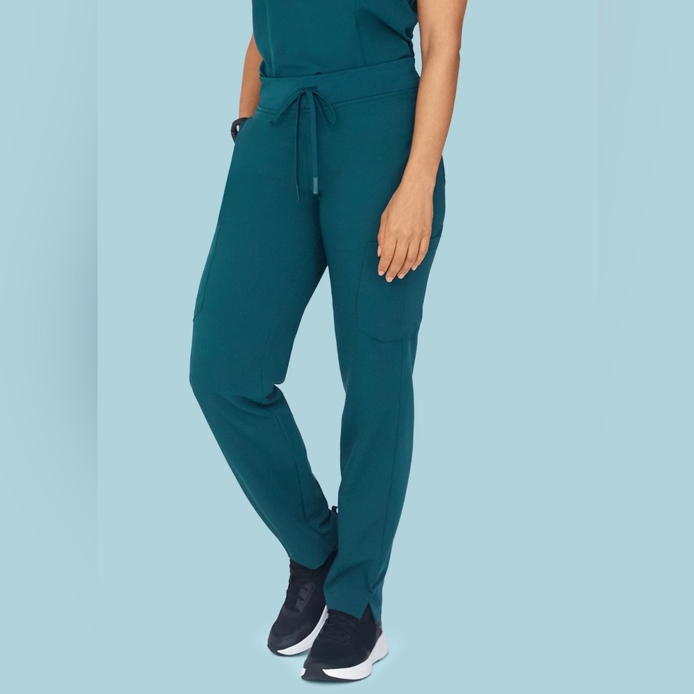 Mandala 9 Pocket Cargo Scrub Pant Caribbean Blue Small-Tall